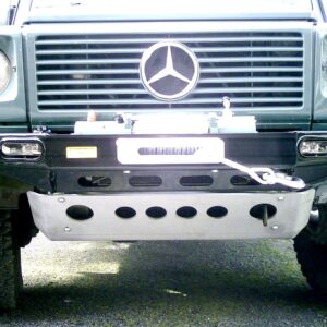 Front winch bumper with fog lights